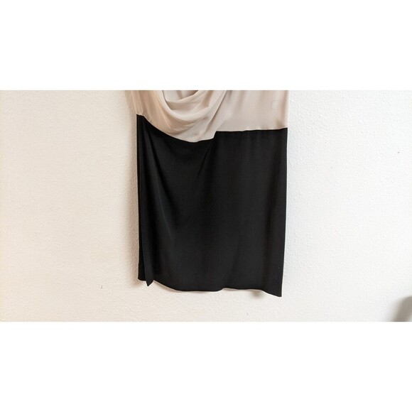 DIANE VON FURSTENBURG Reara 100% Silk Draped Cowl Neck Cap Sleeve Dress SZ 2 - Picture 7 of 13